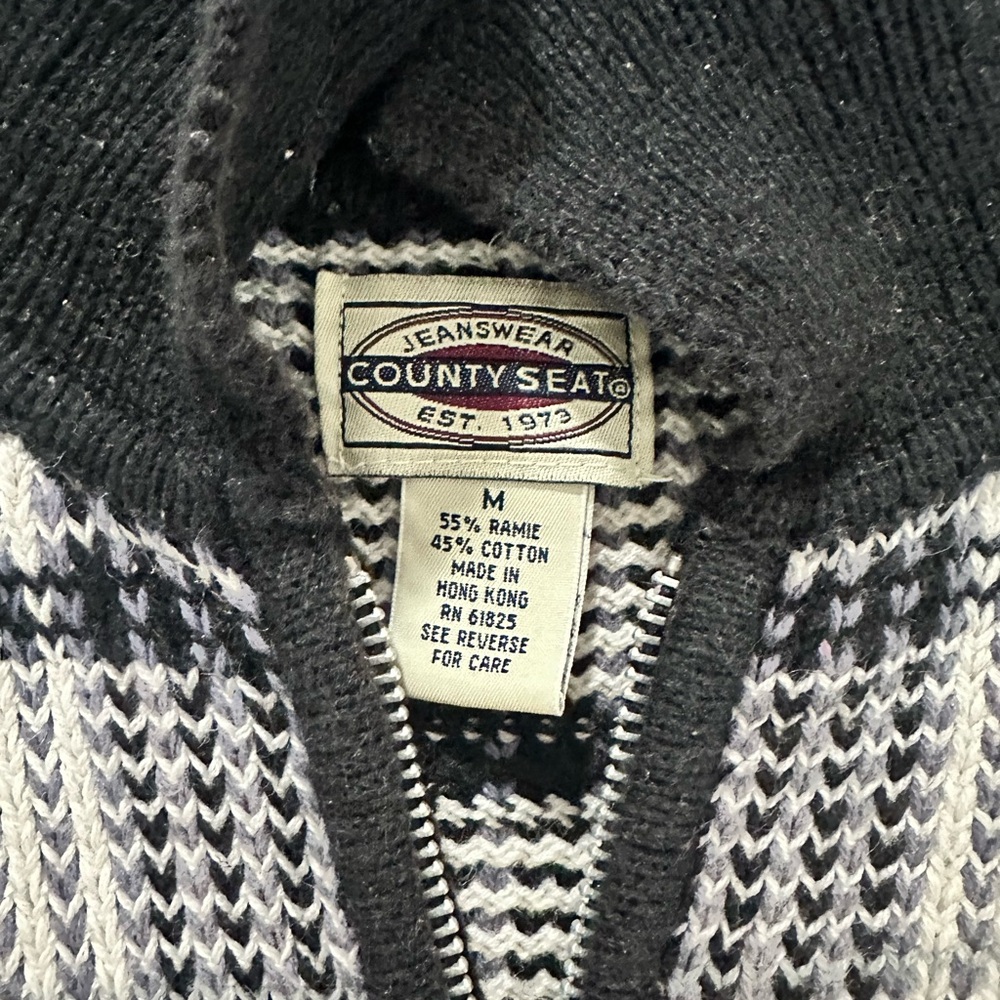 Black and White Men's Sweater